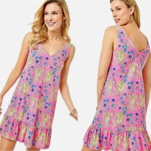 Lilly Pulitzer Camilla Swing Dress | Size S | Prosecco Pink Tigress Garden
